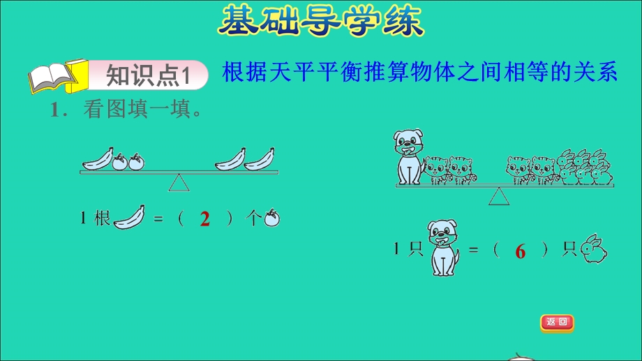 2022二年级数学下册 第8单元 探索乐园第2课时 等量代换习题课件 冀教版.ppt_第3页