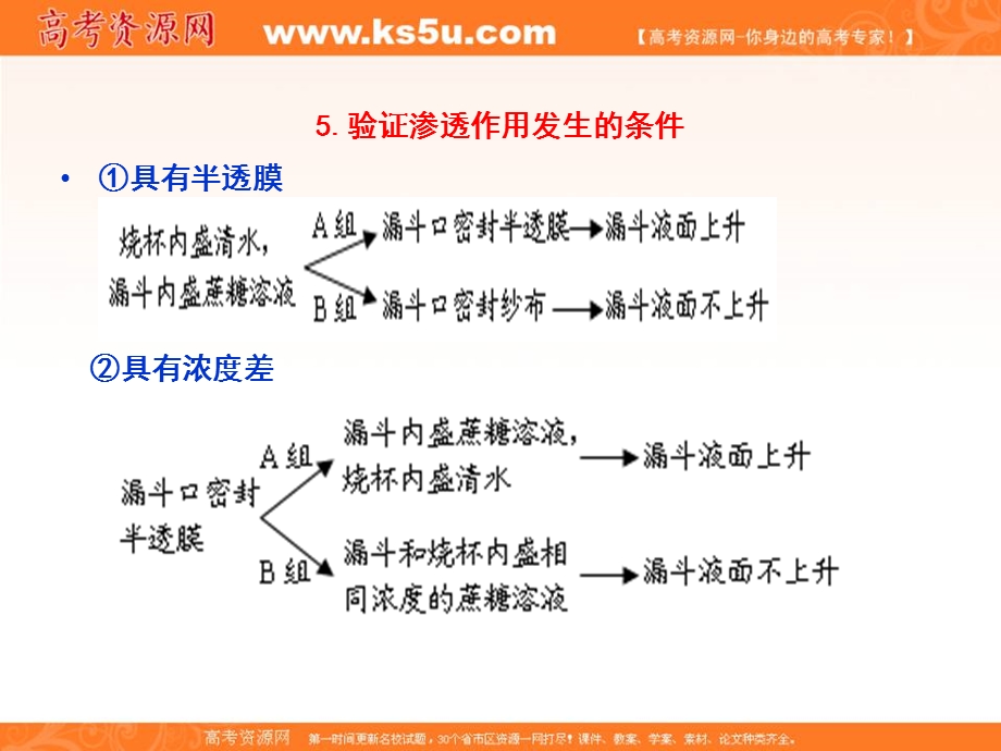 2017年高一生物必修1同步精品课堂（提升版）课件：专题4-1 物质跨膜运输的实例 .ppt_第3页