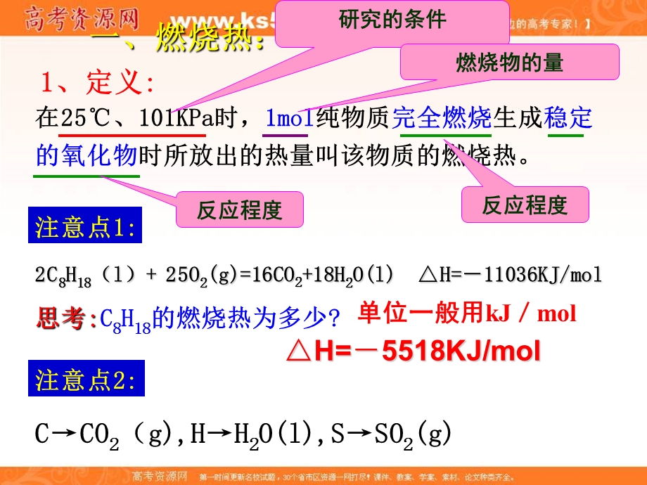 专题1-2 燃烧热 能源（课件）-2018-2019学年高二化学同步精品课堂（选修4） .ppt_第1页