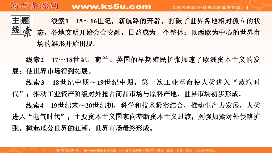 2020年高考历史总复习精讲练课件：第七单元 资本主义世界市场的形成和发展 第21讲 .ppt_第3页