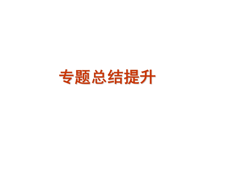 2012届高考复习方案历史（人民版）专题4 现代中国的政治建设与国家统一专题总结提升.ppt_第1页