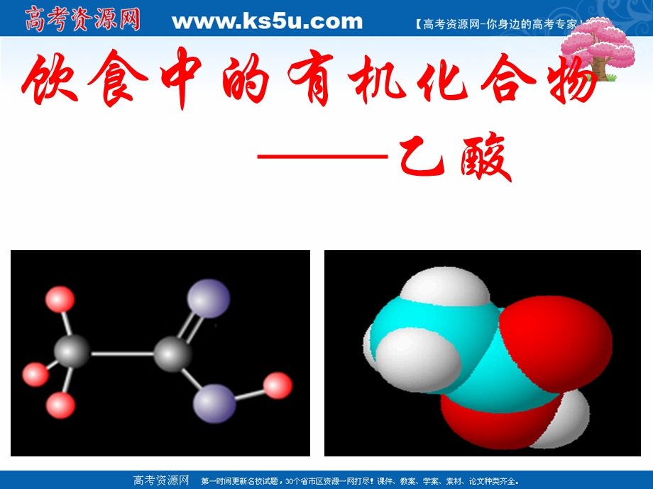 2021-2022学年高一化学鲁科版必修2教学课件：第三章第三节 2 乙酸 （1） .ppt_第1页