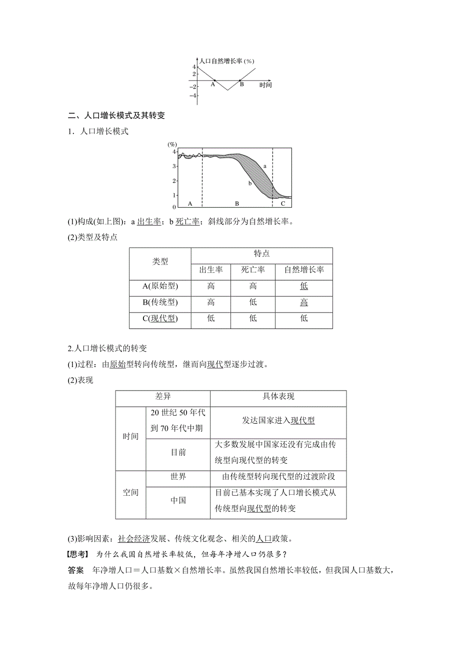 2019-2020学年新素养人教版高中地理必修二（京津等课改地区版）练习：第1章 人口的变化 第一节 课时1 WORD版含解析.docx_第2页