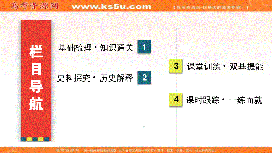 2021届高三人教版历史一轮课件：模块1　第2单元　第8讲 美国联邦政府的建立 .ppt_第3页