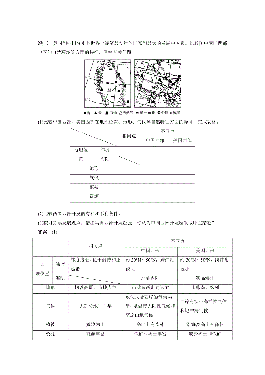 2016-2017学年高中地理（湘教版必修3）配套文档：第一章 区域地理环境和人类活动 章末整合提升 WORD版含答案.docx_第3页