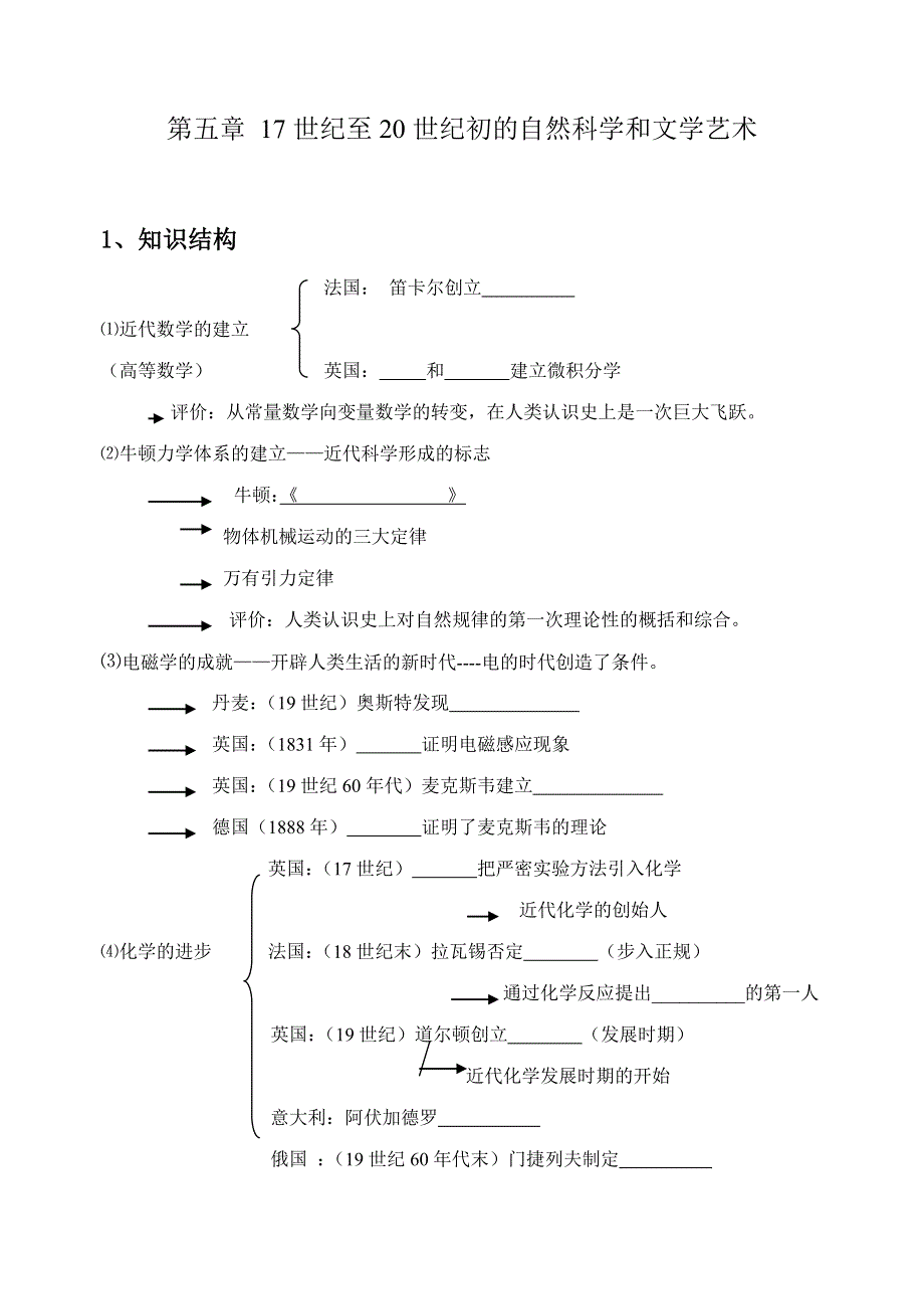 世界近代现代史（上）学案：第五章1-2节.doc_第1页