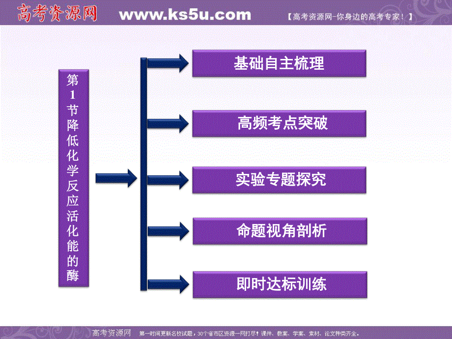 2012届高考生物一轮复习精品课件必修一降低化学反应活化能的酶（人教版）.ppt_第2页