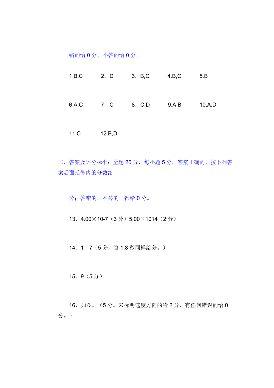 1999全国高校招生物理统考试题答案（物理）.doc_第2页