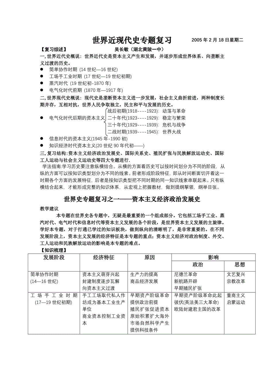 世界近现代史专题复习.doc_第1页