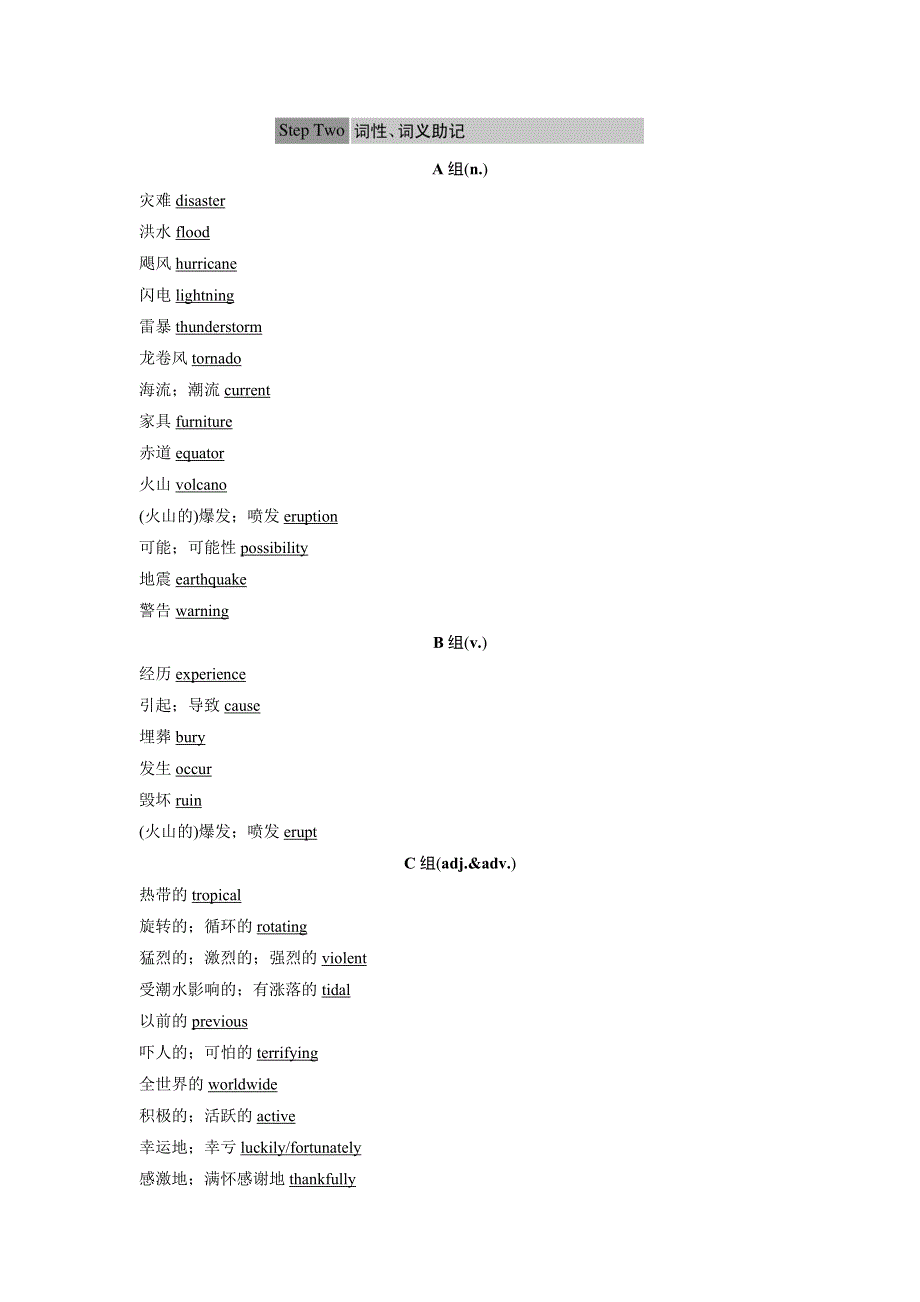 2016-2017学年高中英语（外研版必修三）课时作业 MODULE 3 VOCABULARY BREAKTHROUGH WORD版含解析.docx_第3页