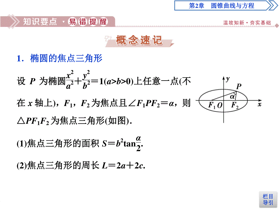 2019-2020学年湘教版数学选修2-1新素养同步课件：2-圆锥曲线与方程 章末复习提升课 .ppt_第3页