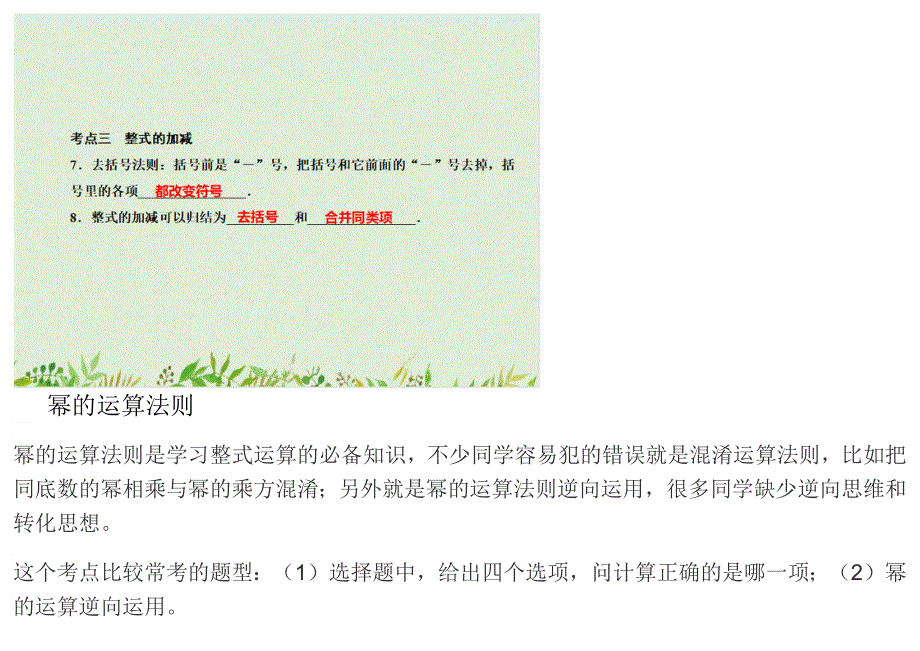 中考数学复习专题：整式中的考点.docx_第3页