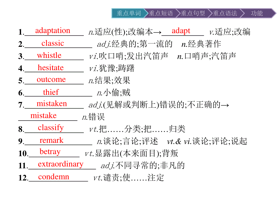 2019-2020学年英语人教版选修8课件：UNIT 4 单元重点小结 .pptx_第2页