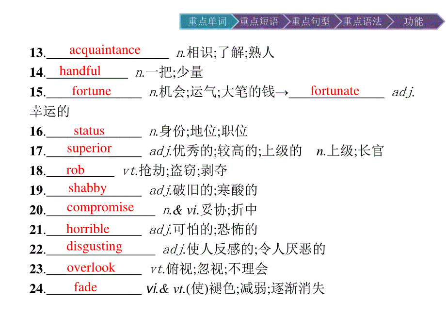 2019-2020学年英语人教版选修8课件：UNIT 4 单元重点小结 .pptx_第3页