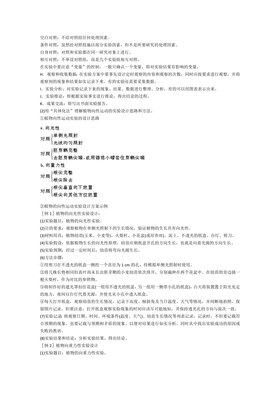 [旧人教]2012届高三生物二轮复习9 植物向性运动的实验设计和观察.doc_第2页