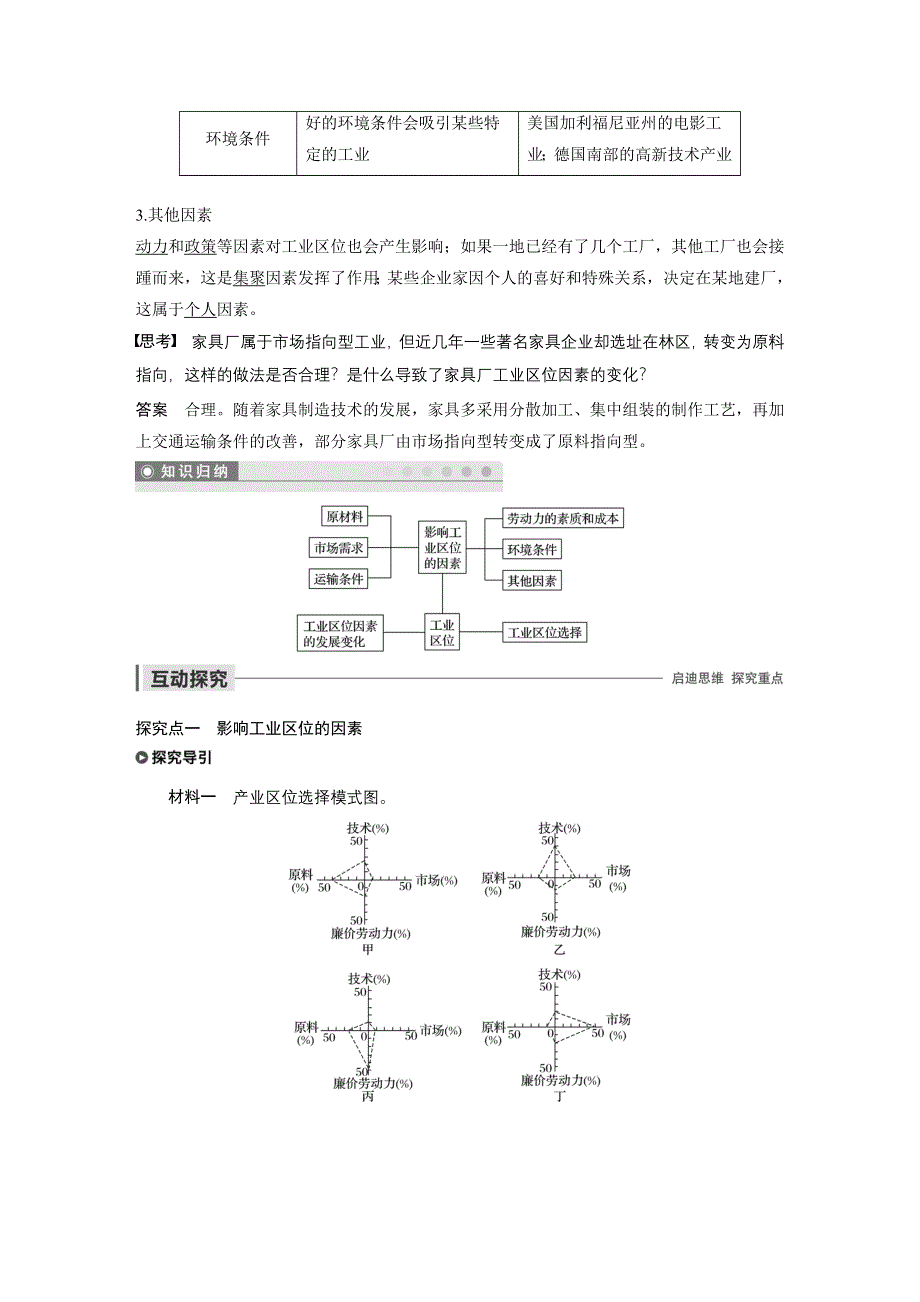 2019-2020学年新素养同步导学中图版高中地理必修二老课标版练习：第3章 生产活动与地域联系 第二节 课时1 WORD版含解析.docx_第2页