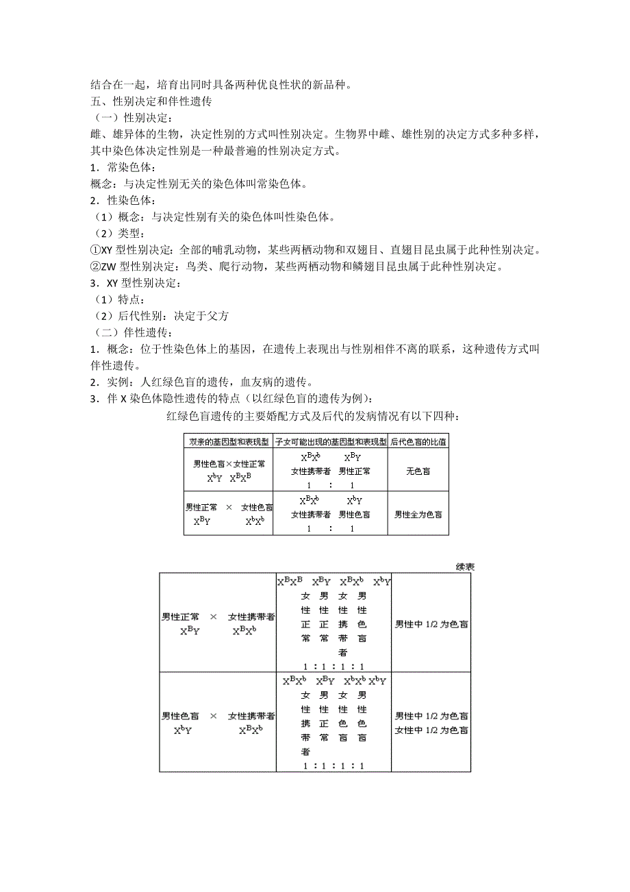 [旧人教]2012届高三生物二轮复习6 遗传的基本规律和伴性遗传.doc_第3页