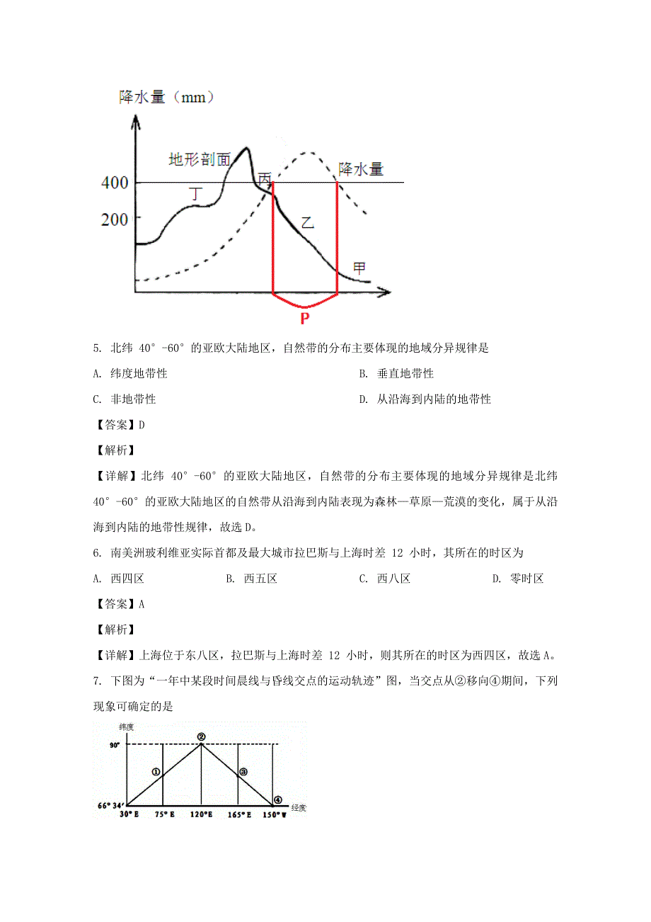 上海市静安区2020届高三地理二模考试试题（含解析）.doc_第3页