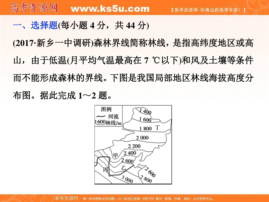 2018年高考地理大一轮复习课件：第十三章　区域生态环境建设 章末通关综合检测 .ppt_第1页