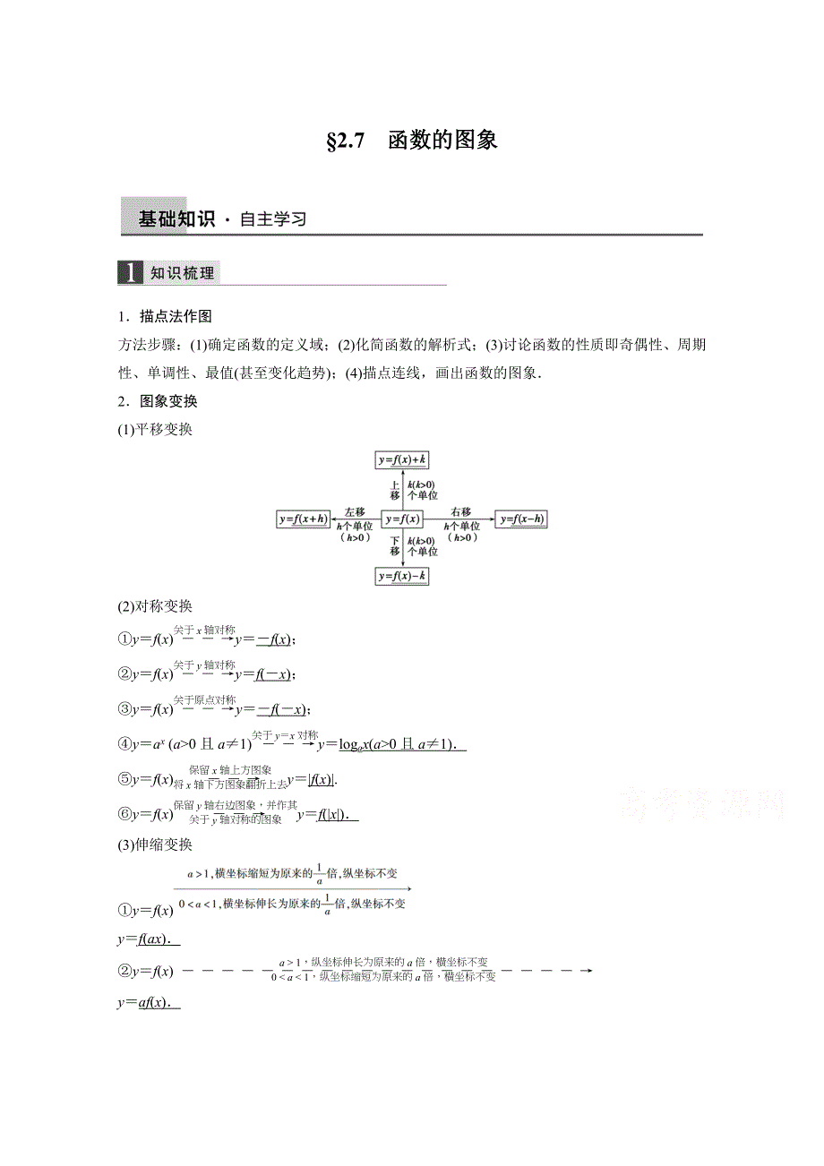 2016届《新步步高》一轮复习数学理科（浙江专用）知识梳理 第二章 函数概念与基本初等函数2.7.docx_第1页