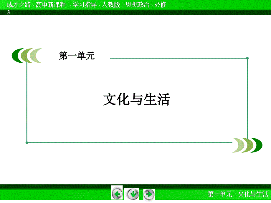 2016春人教版政治必修3课件：第1单元 文化与生活 .ppt_第2页