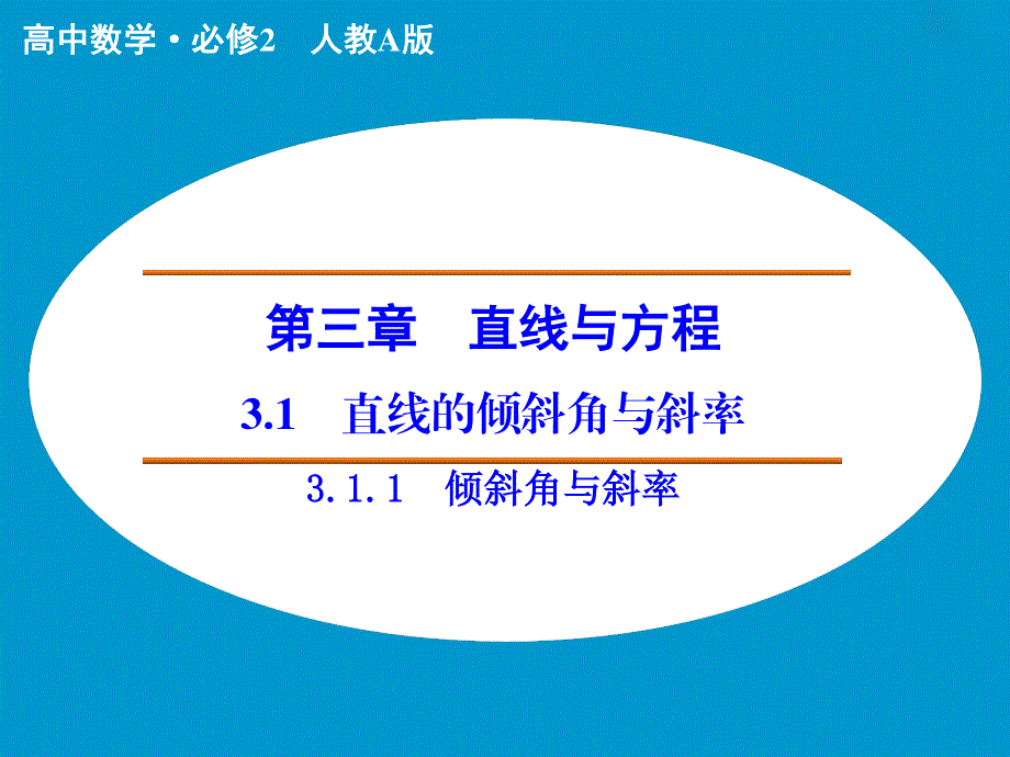 2015-2016学年（人教版必修二）高中数学：第三章 直线与方程 3.ppt_第1页