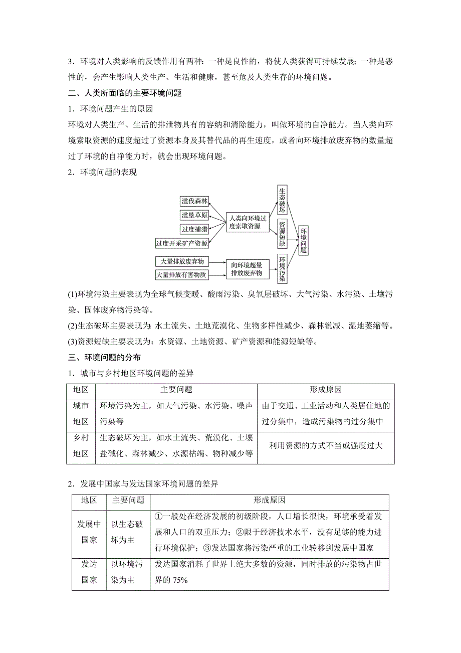 2019-2020学年新素养同步导学鲁教版高中地理必修二江苏专用练习：第5单元 环境与环境问题 第一节 WORD版含解析.docx_第2页