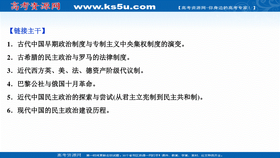 2020新课标高考历史二轮通史版课件：热点主题串讲 探究1　政治体制演进与政治文明的进步 .ppt_第3页