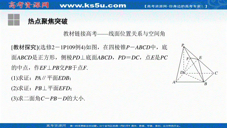 2021届高三新高考数学人教A版一轮复习课件：第八章 创新引领 前瞻 立体几何热点问题 .ppt_第3页