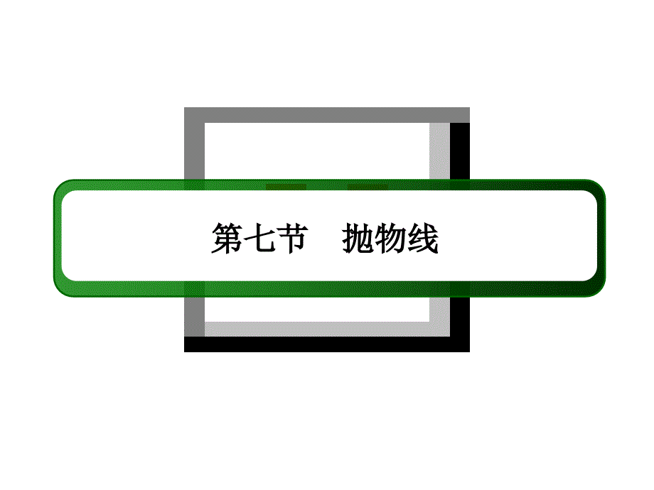 2021届高考数学苏教版一轮总复习课件：8-7 抛物线 .ppt_第2页