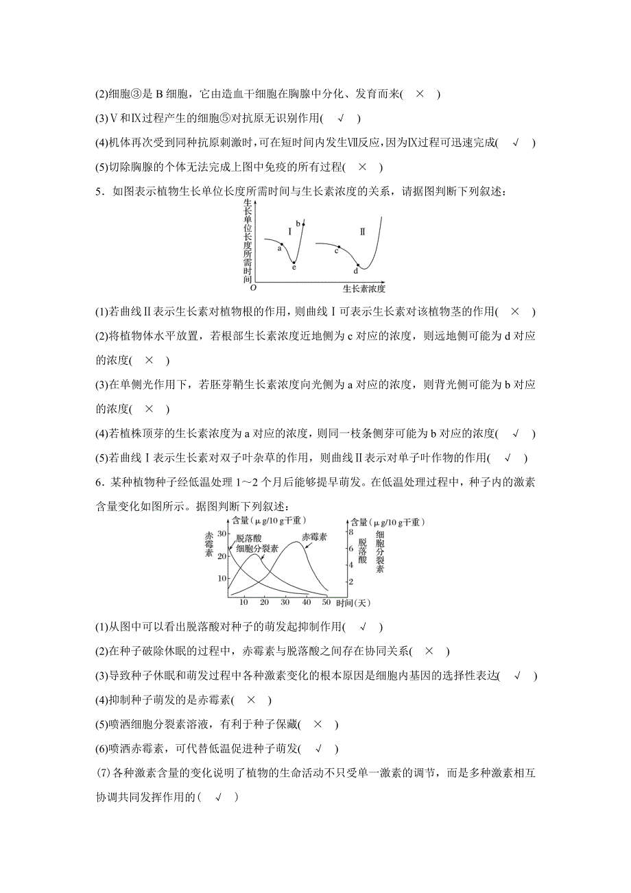 2016版考前三个月（四川专用）高考生物二轮复习系列：高考题型集训——专项4 考前回扣保温练 图示5 WORD版含答案.docx_第3页