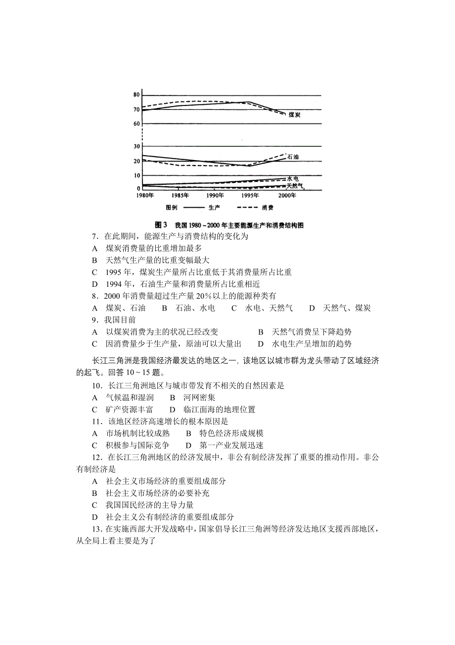 2003年普通高等学校招生全国统一考试文科综合能力测试（全国卷）.doc_第2页