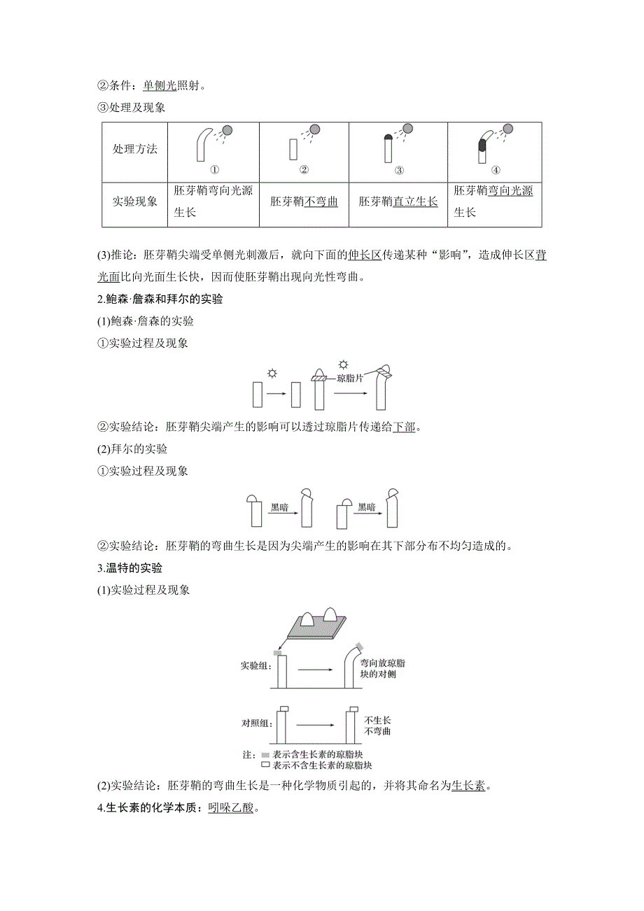 《 学案导学》2016-2017学年高中人教版生物必修三配套文档：第3章 第1节 植物生长素的发现 WORD版含解析.doc_第2页