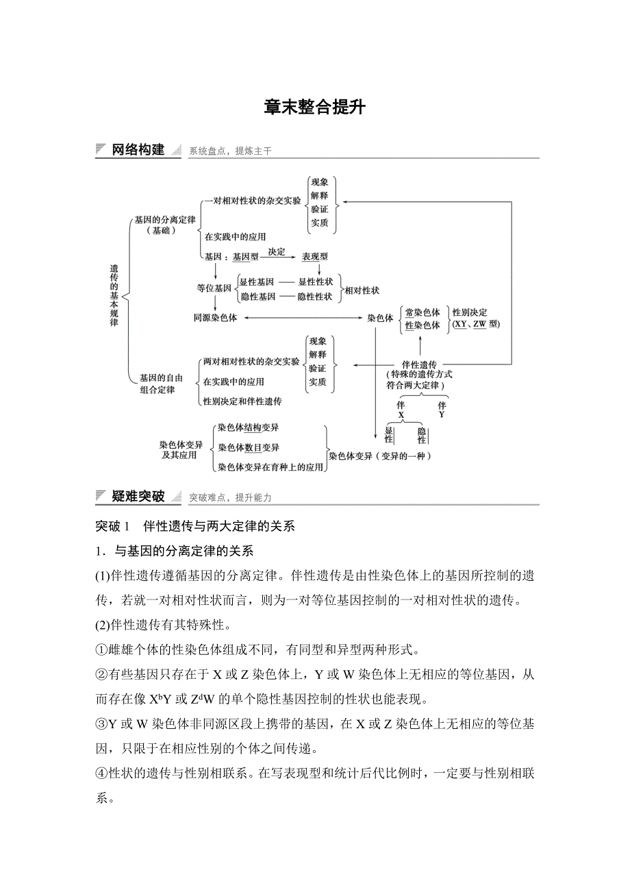 《 学案导学与随堂笔记》2015-2016学年高中生物（苏教版必修二）学案文档：第三章 章末整合提升 .doc_第1页