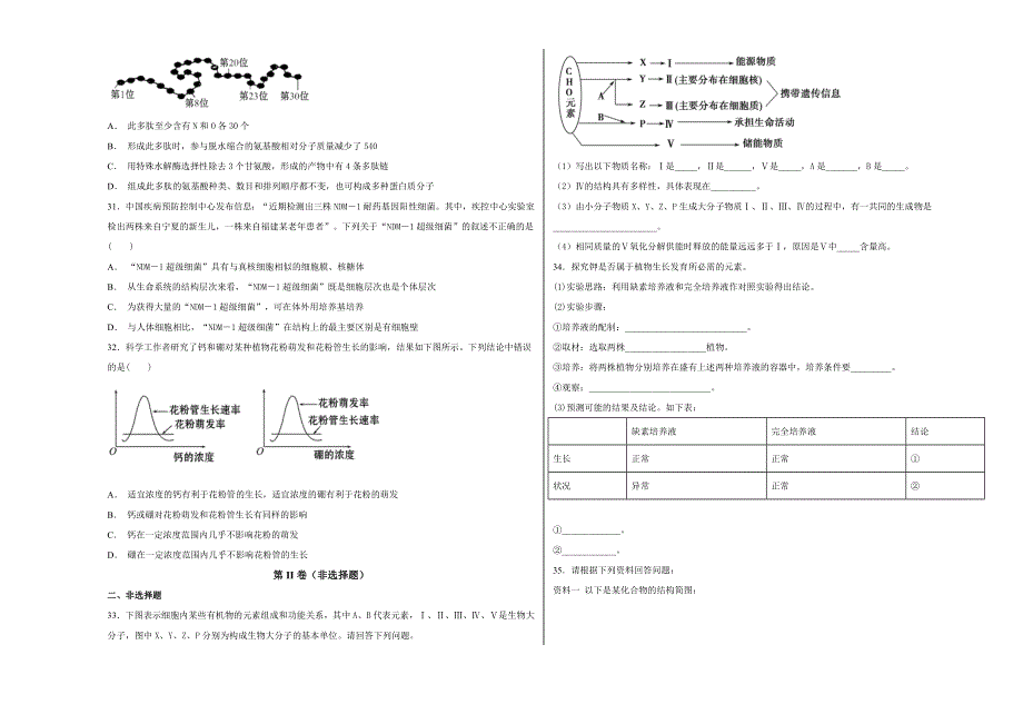 《100所名校》2018-2019学年福建省厦门外国语学校高一年级上学期第一次月考生物试题WORD版含解析.doc_第3页