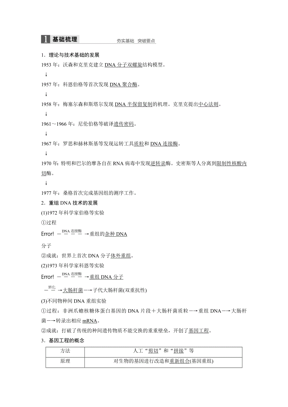 2017-2018学年同步备课套餐之生物浙科版选修3讲义：第一章 基因工程 第一节 第1课时 WORD版含答案.docx_第2页