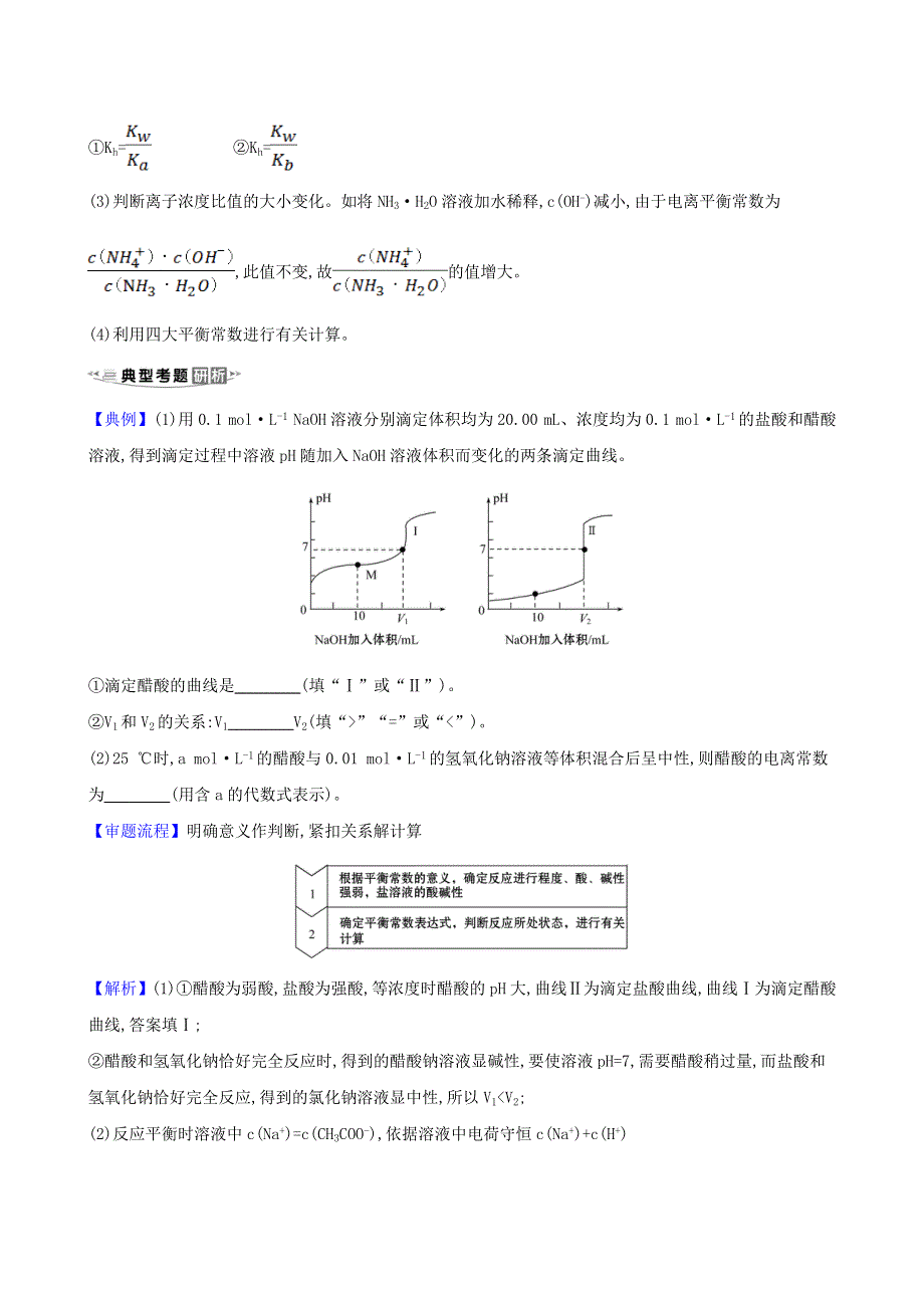 2021版高考化学一轮复习 核心素养微专题6 四大平衡常数（Ka、Kh、Kw、Ksp）的综合应用练习（含解析）鲁科版.doc_第2页