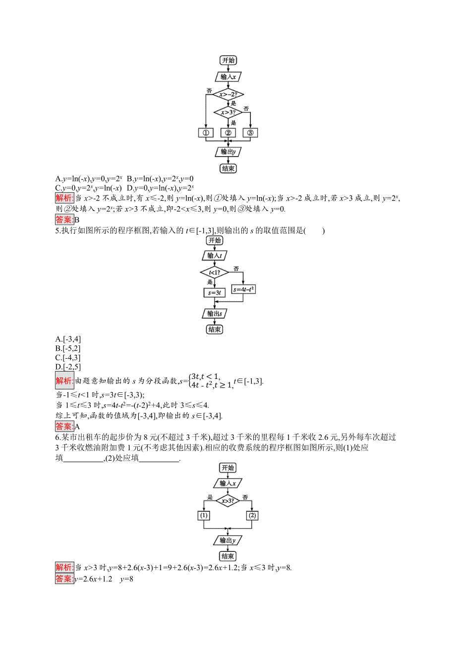 2019-2020数学新测控人教A必修三练习：1-1-2　程序框图与算法的基本逻辑结构 第2课时 WORD版含解析.docx_第2页