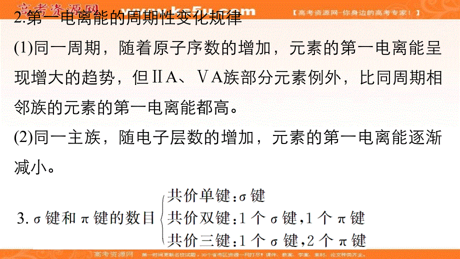 2016版高考化学（全国通用）考前三个月配套课件：第二部分 专题1 考前要点回扣 十物质结构与性质常考点归纳（选考） .ppt_第3页