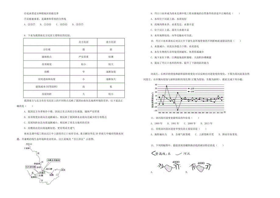 《100所名校》湖南省衡阳市第一中学2018-2019学年高二上学期期中考试地理试卷 WORD版含解析.doc_第2页