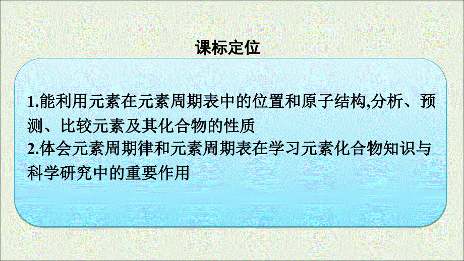 2022年新教材高中化学 第四章 物质结构 元素周期律 第二节 第2课时 元素周期表和元素周期律的应用课件 新人教版必修第一册.ppt_第3页