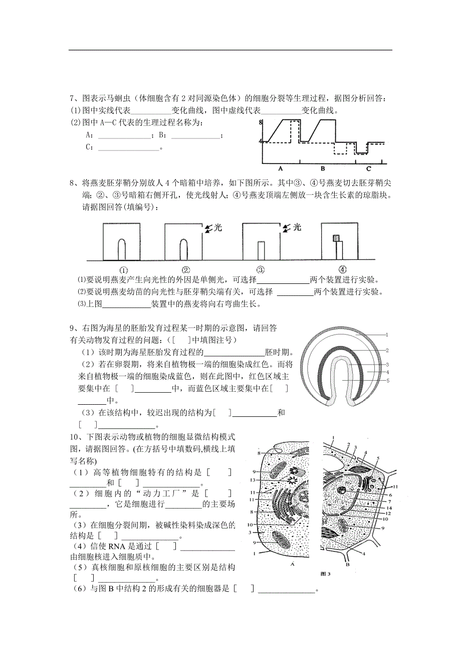 2005-2006高二上学期生物期末复习--图形题集锦.doc_第3页