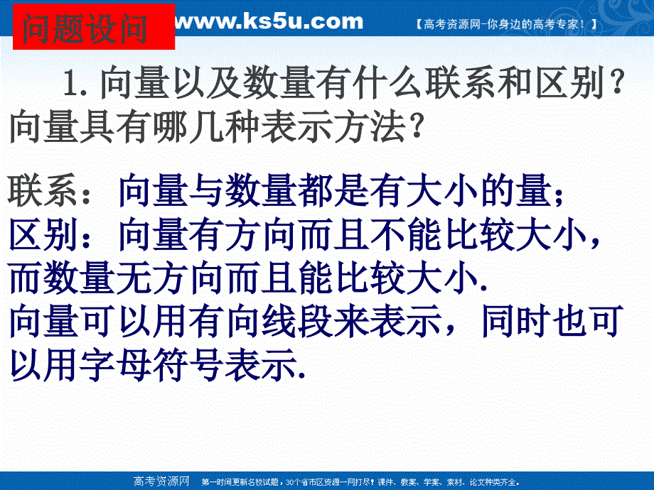 2020-2021学年数学人教A版必修4教学课件：2-1-3 相等向量与共线向量 （19张） .ppt_第2页