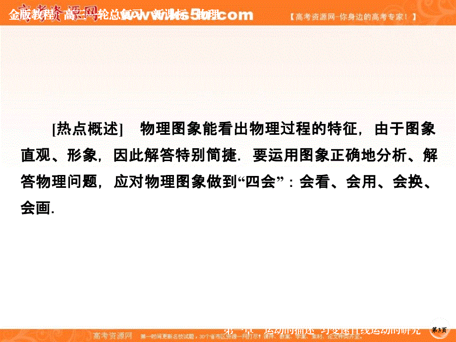 2015届《金版教程》高考物理大一轮总复习配套热点专题突破课件：解决图象问题必须掌握的四种技能（24张PPT）.ppt_第3页