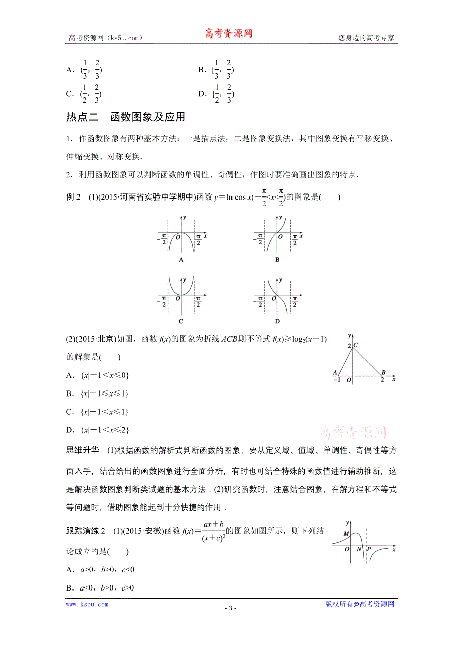 2016版《新步步高》高考数学大二轮总复习与增分策略（全国通用理科）配套文档：专题二 函数与导数 第1讲.docx_第3页