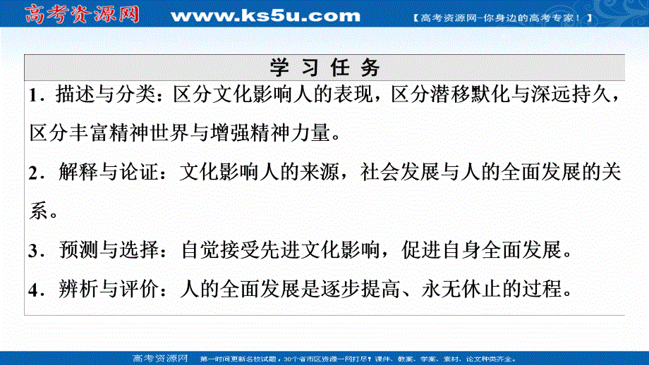 2021-2022学年高中政治人教版必修3课件：第1单元 第2课 第1框　感受文化影响 .ppt_第2页