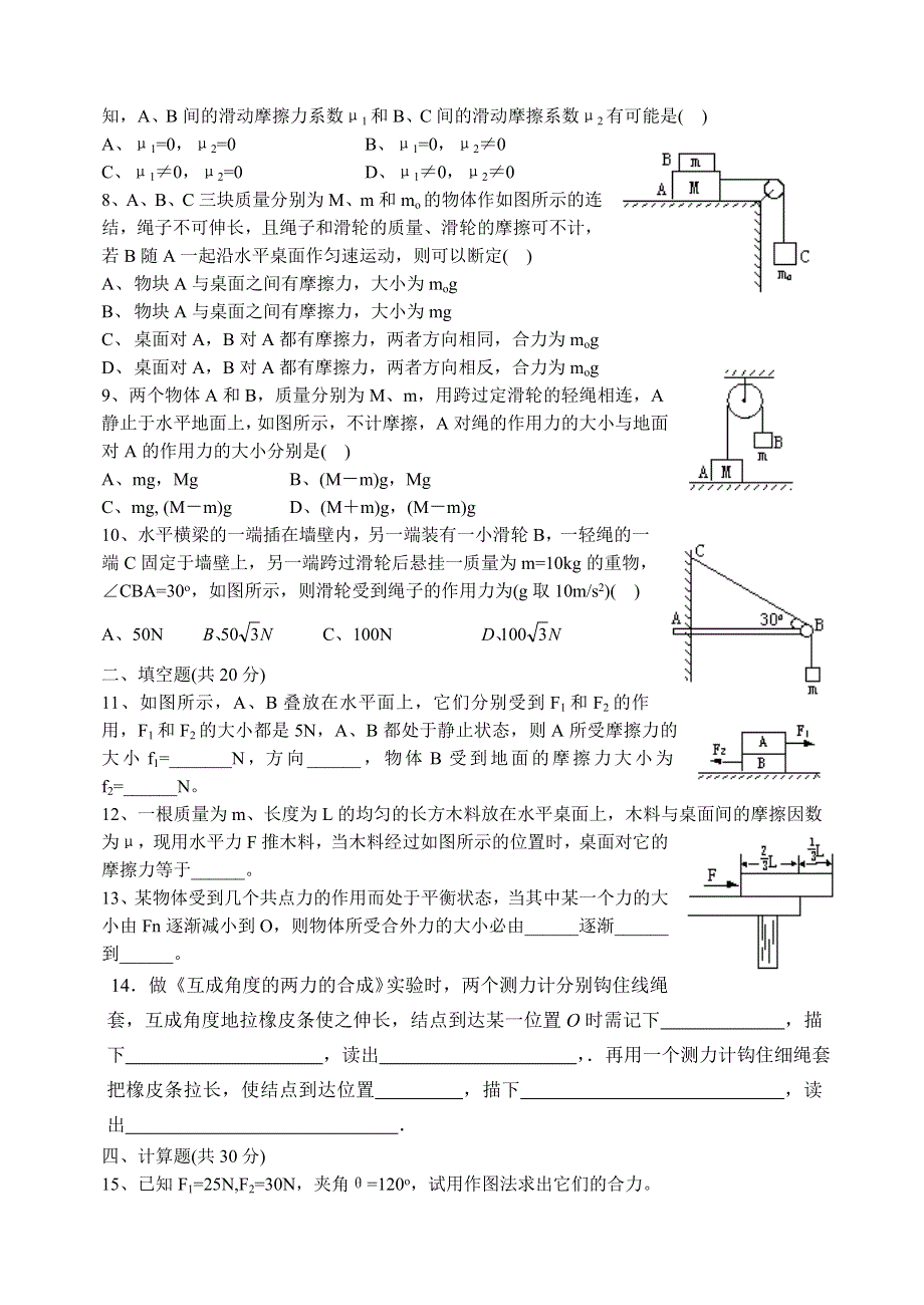 2005高一单元检测—力.doc_第2页