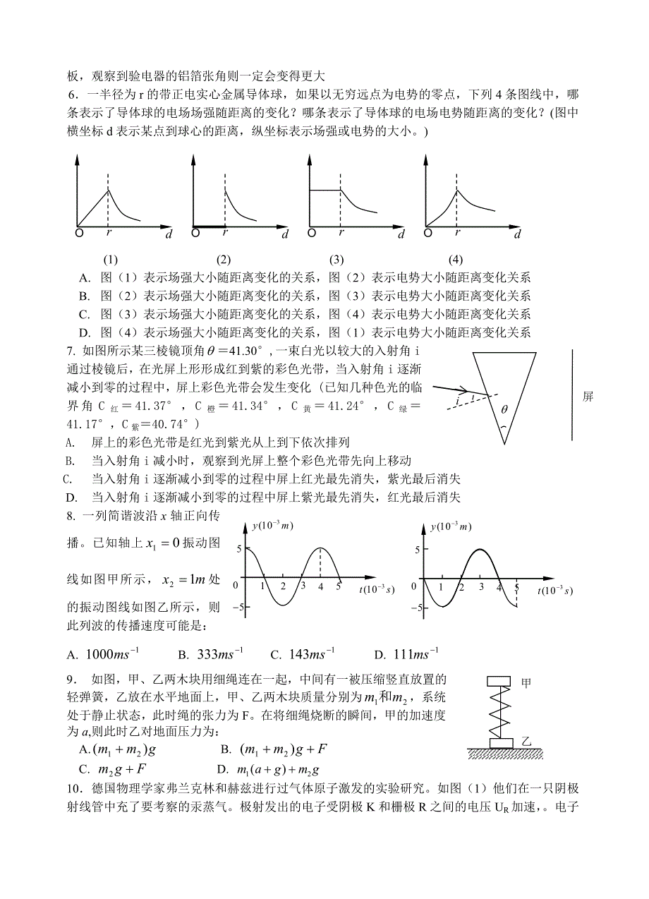 2005高三物理高考模拟练习.doc_第2页