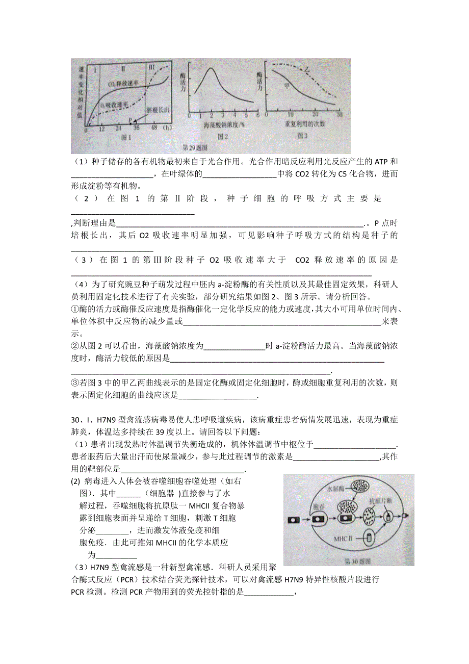 《2014安庆市二模》安徽省安庆市2014届高三高考模拟考试（二）生物试题 WORD版含答案.doc_第3页