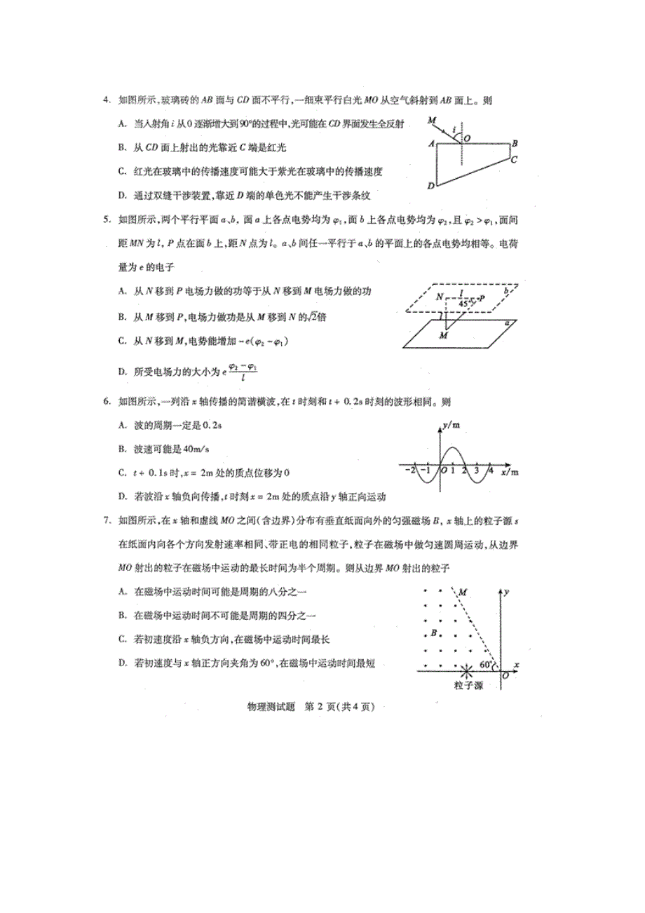 四川省2013年“联测促改”活动测试物理 扫描版含答案.doc_第2页